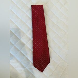 Robert Talbott Red Geometric Vintage Silk Neck tie